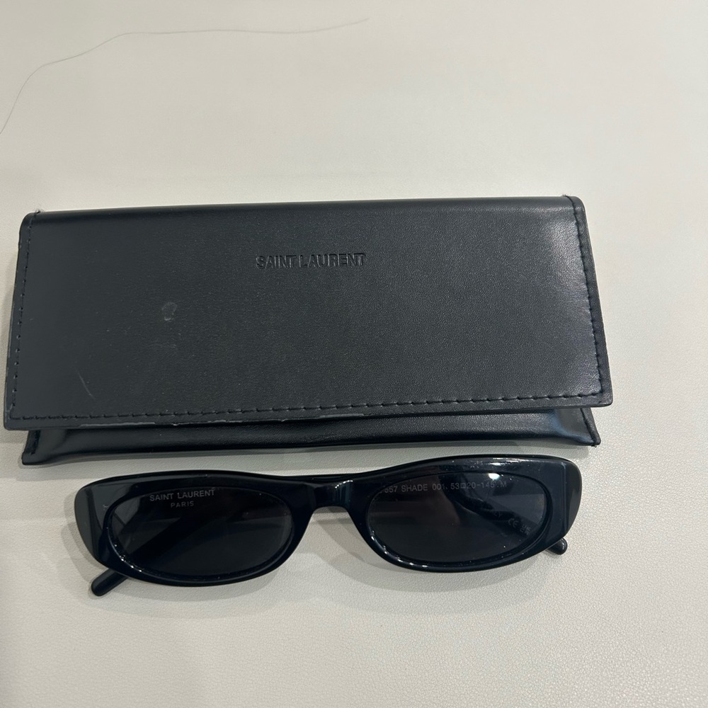 Saint Laurent Black Sunglasses with Case